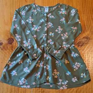 Floral tunic length blouse